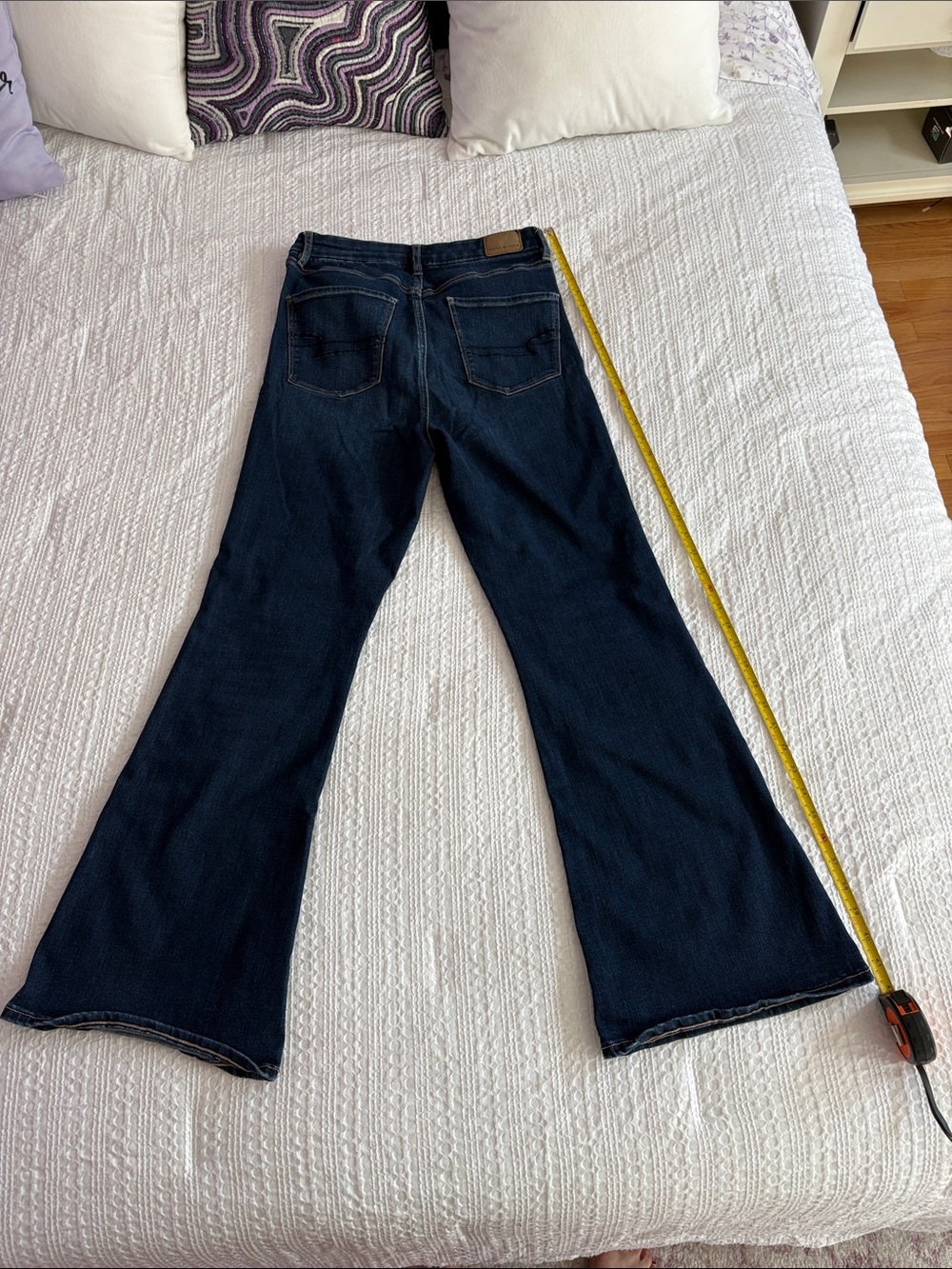 American Eagle Outfitters Curvy Highest Rise Flare Jeans - Picture 7 of 11